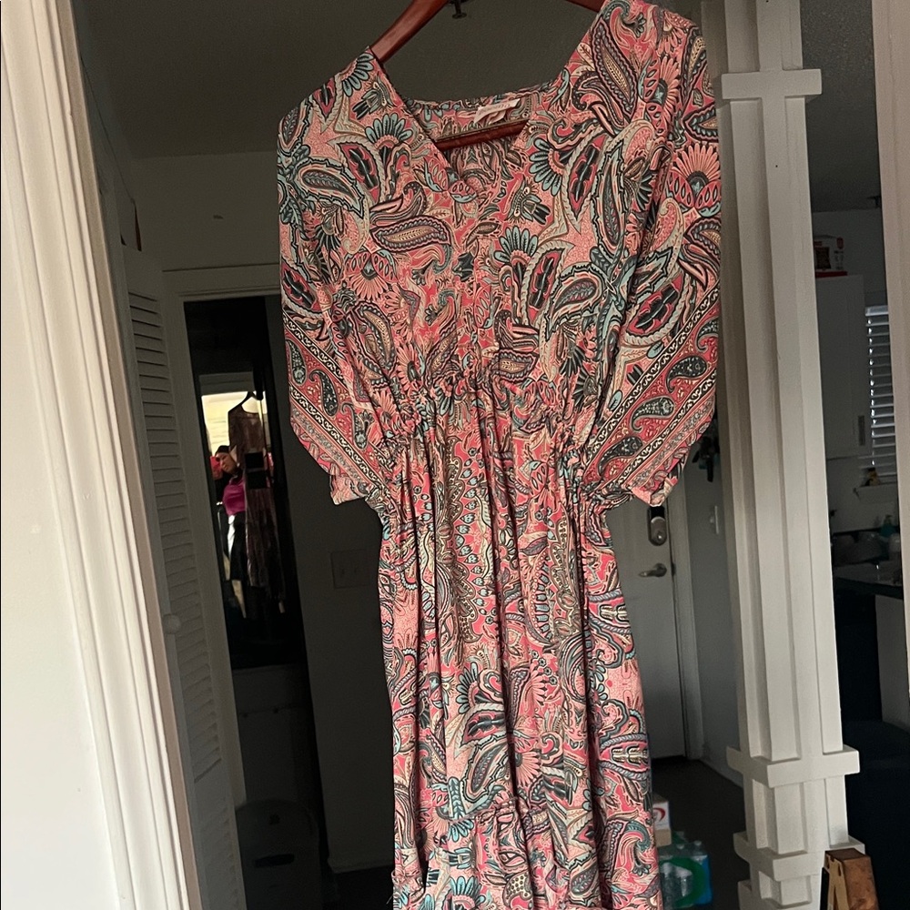 Paisley Print Dress